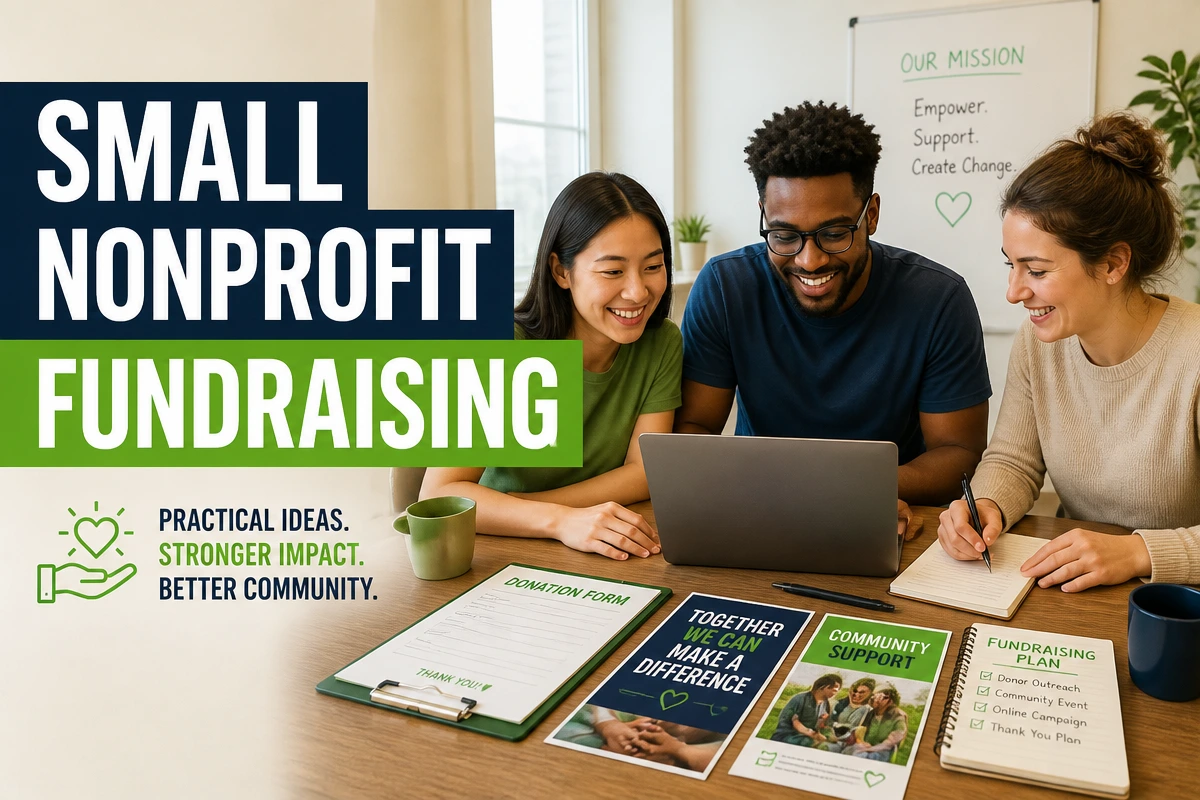 Fundraising ideas for small nonprofits with few volunteers