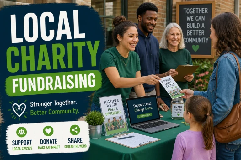 Local charity fundraising ideas with community volunteers and supporters