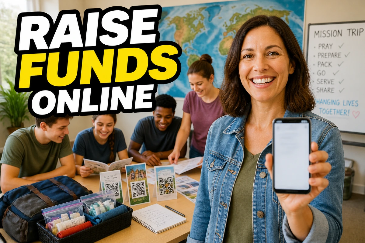 Online mission trip fundraiser shared with church supporters